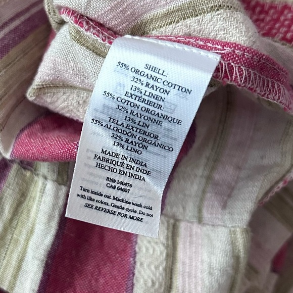 NWT Faherty Lanai Linen Blend Dress in Sol Stripe Sz XL - Picture 11 of 11